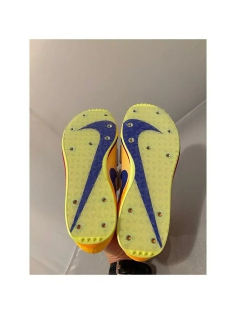 Nike Zoom Javelin Elite 3 Yellow Track Spikes throwing shoes sz 12 FZ9626 800